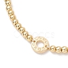 Brass Round Beads Braided Bead Bracelets BJEW-JB12888-01-3