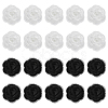 20Pcs 2 Colors 3D Rose Flower Polyester Computerized Embroidered Ornament Accessories DIY-FG0007-96-1