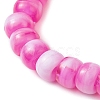 7Pcs 7 Colors Two Tone Rondelle Acrylic Beaded Stretch Bracelets for Women BJEW-JB10237-4