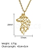 Real 18K Gold Plated 304 Stainless Steel Pendant Necklace GF1493-01-1