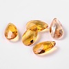 Faceted Teardrop Glass Pendants X-GLAA-O008-B08-1