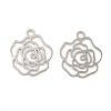 Long-Lasting Plated Brass Filigree Pendants KK-K336-32P-1