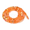 Transparent Electroplate Glass Beads Strands GLAA-Q099-A01-06-2