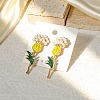 Alloy Enamel Stud Earrings for Women AL-CBA6127-03G-1