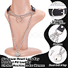 1Pc Aluminum Heart Lock Key Pendant PU Leather Choker Necklaces for Women NJEW-UN0001-69-2