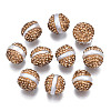 Polymer Clay Rhinestone Beads RB-S056-21-01-1