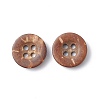 Carved Round 4-hole Basic Sewing Button NNA0YXE-4