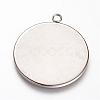 Tarnish Resistant 201 Stainless Steel Pendant Cabochon Settings STAS-T004-014-2