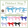 16Pcs 8 Colors Polyester Iron on/Sew On Patches PATC-FG0002-79-2