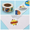 Self-Adhesive Kraft Paper Gift Tag Stickers DIY-G013-A23-4