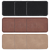 9Pcs 3 Colors Imitation Leather Laserable Label Tags DIY-FG0003-46-1