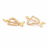 Brass Micro Pave Cubic Zirconia Pendants KK-S364-274B-2