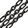 201 Stainless Steel Oval Link Chains CHS-F024-02B-EB-1
