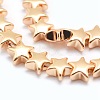 Electroplate Non-magnetic Synthetic Hematite Beads Strands G-L485-14-LG-2