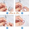 Adjustable 304 Stainless Steel Finger Rings Components STAS-E471-04C-G-4