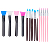22Pcs Silicone Face Mask Brush Applicator AJEW-PH0006-070-1