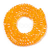 Electroplate Glass Beads Strands EGLA-A044-T1mm-A05-2