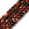 Natural Striped Agate/Banded Agate Beads Strands G-A246-8mm-12-2