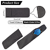 6Pcs 3 Colors PU Imitation Leather Glasses Case AJEW-NB0003-21-2