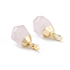 Natural Rose Quartz Pendants G-G845-07G-11-2