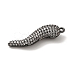 Rack Plating Brass Micro Pave Cubic Zirconia Pendant KK-A229-03G-B-2