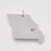 Non-Tarnish 201 Stainless Steel Pendants X-STAS-T038-89-1