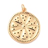 Eco-Friendly Brass Micro Pave Cubic Zirconia with Enamel Pendants KK-K268-33G-3