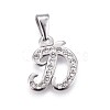 304 Stainless Steel Pendants STAS-F202-16P-D-1