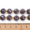 Electroplated Natural Druzy Geode Crystal Beads Strands G-F833-P01-10mm-02-5