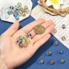 30Pcs 6 Colors Handmade Foil Lampwork Beads FOIL-YW0001-04-5