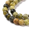 Natural Yellow Turquoise(Jasper) Beads Strands GSR6mmC007-6