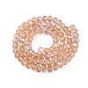 Electroplate Glass Beads Strands EGLA-A044-T6mm-L20-3