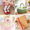10M Double Layer Polyester Lace Ribbon OCOR-TA0004-14G-8