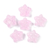 Transparent Spray Paint Glass Beads GLAA-H035-02B-1