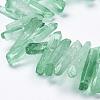 Natural Quartz Crystal Points Beads Strands G-K181-B02-4