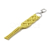 Handmade Macrame Nylon Thread Pendant Decorations HJEW-P019-05P-4