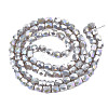Electroplate Glass Beads Strands EGLA-N002-13-A03-2