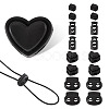 100Pcs 4 Styles Plastic Cord Locks FIND-TA0010-22-1