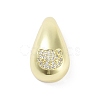 Rack Plating Brass Micro Pave Clear Cubic Zirconia Pendants KK-H474-18G-04-1