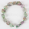 Natural Gemstone Fluorite Rough Nuggets Bead Strands G-E219-08-2