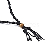 Braided Waxed Cord Empty Macrame Pouch Slider Necklace Making FIND-C061-01J-2
