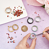 5Pcs 5 Colors 304 Stainless Steel Locket Pendants STAS-UN0045-54-4