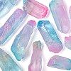 3Pcs Electroplate Natural Quartz Crystal Beads Strands G-FS0001-66-3