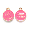 Alloy Enamel Pendants X-ENAM-S124-01B-03E-1