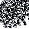 Round Striped Resin Beads X-RESI-R158-10mm-11-1