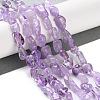 Natural Amethyst(Dyed & Heated) Beads Strands X-G-P497-01C-47-2