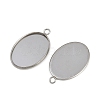 Tarnish Resistant 304 Stainless Steel Pendant Cabochon Settings STAS-G075-21P-01-2