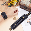 2Pcs 2 Styles Cowhide Cord Wide Cord Bracelets BJEW-CL0001-38A-3