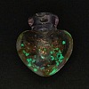 Handmade Luminous Lampwork  Perfume Bottle Pendants LAMP-P044-K03-2