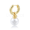 ABS Plastic Pearl Dangle Hoop Earrings X-EJEW-N011-106LG-3
